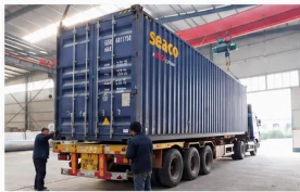 Incinerator container ready for shipment