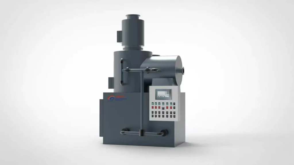 PLC controlled medical waste incinerator